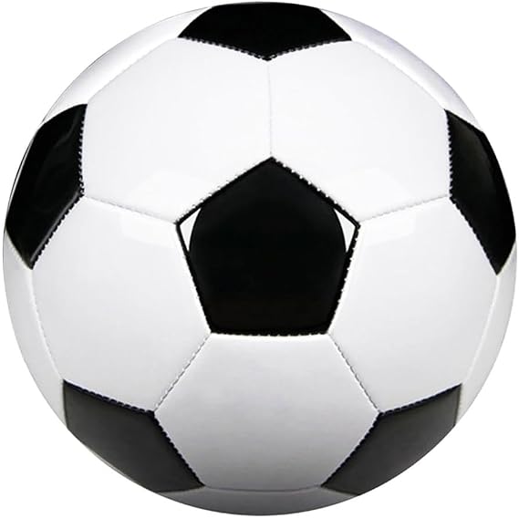 Soccer Ball Size 5 Classic White Black Thicker Training Soccer Ball