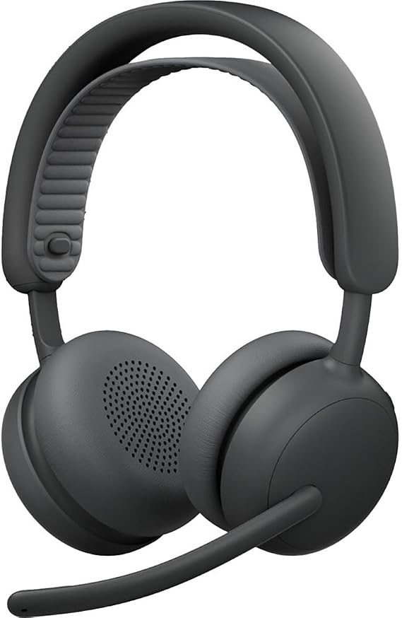 Logitech Zone Wireless 2 ES for Business - Noise-Canceling Wireless Headset with Adaptive Hybrid ANC, Native Bluetooth, Microsoft Teams Certified - Graphite