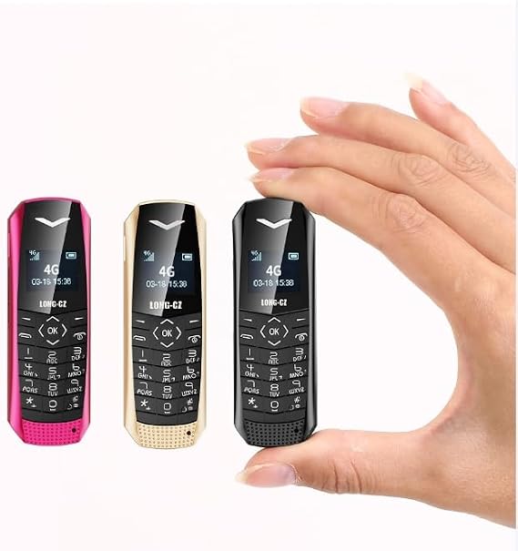 J60 - World's Smallest 4GB Mobile Phone- Mp3 Music Mini Phone (Black)