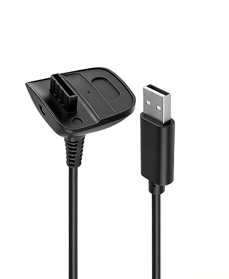 Charging Cable compatible with Xbox 360, Wireless Controller USB Charging Cable Compatible with Microsoft Xbox360 / Xbox 360 Slim Wireless Game Controllers （10FT）