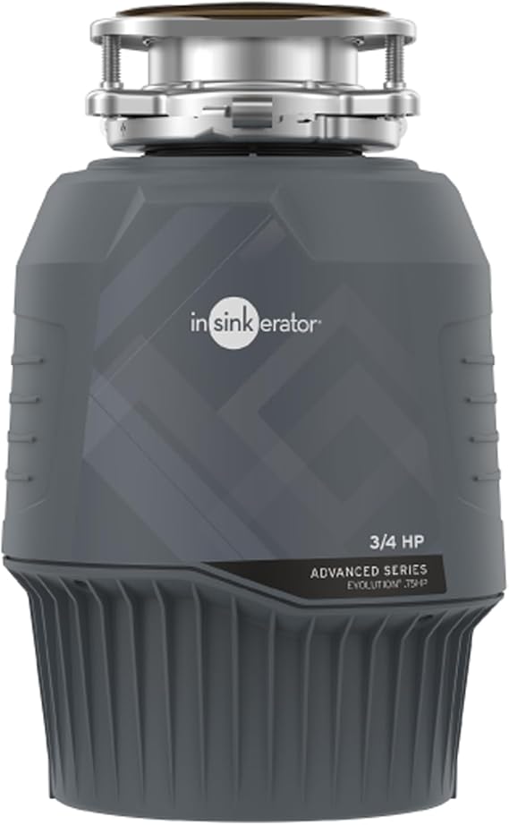 InSinkErator Evolution 0.75HP Garbage Disposal, Gray