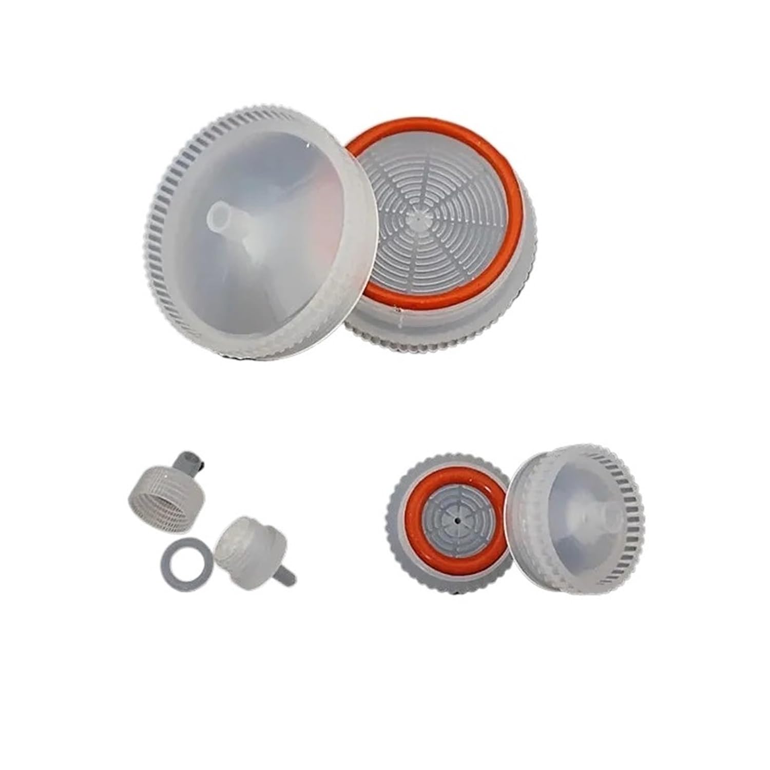 10pcslot Lab 13mm 25mm 50mm Replaceable Plastic Microporous Membrane Filter Holder Empty Filter Head PP Membrane Holder25mm