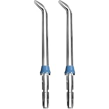 2Pcs Replacement Classic Jet Tips for Waterpik Flosser WP100 WP250 WP300 WP450 WP660 WP900Other Oral Irrigators(Blue)