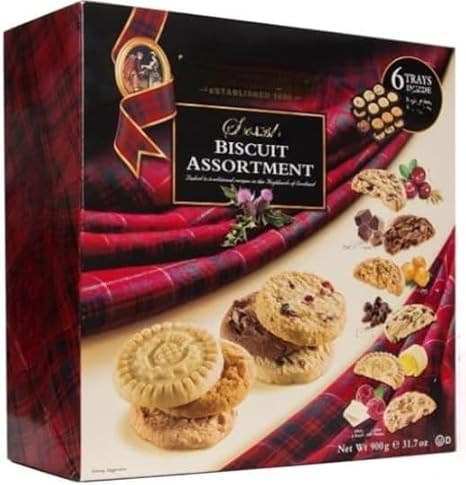 Shortbread Scottish Biscuit Assortment 900g Box (Pack Of 1) "Taste the sweetness in every bite" For All Occasions