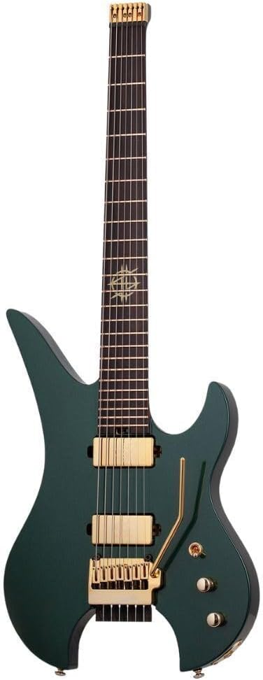 Schecter Synyster Gates Custom-7 TR Headless Signature Electric Guitar - Oak Green Metallic