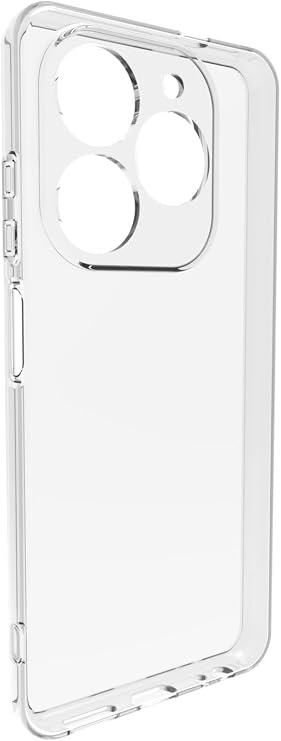 Tecno Spark 20 Pro İle Uyumlu Kılıf Kamera Korumalı Silikon Ruber Arka Kapak Şeffaf