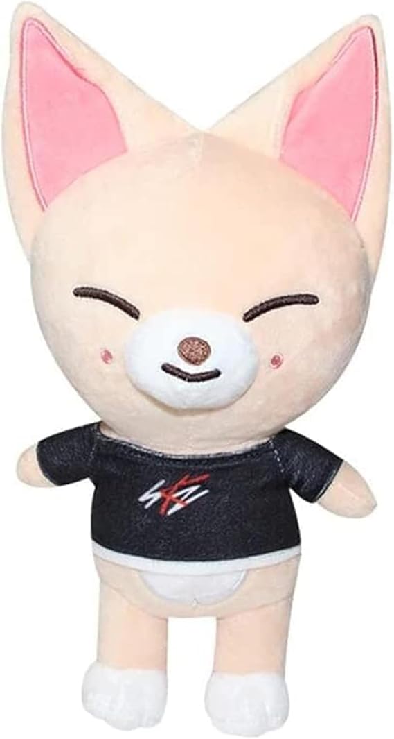 Skzoo Plush Toy, 20 cm, Stray Kids Official Cuddly Toy, Cartoon Anime Plush Toy, Cute Collectible for Fans (Fox)
