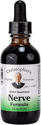 Christophers Original Formulas Nerve Formula, Natural Herbal Supplement, 2 oz