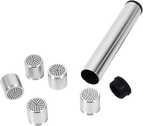 Xmax V3/V4 Pro Dosing Capsule Set (5 Pcs), Stainless Steel, with Stainless Steel Carry Tube