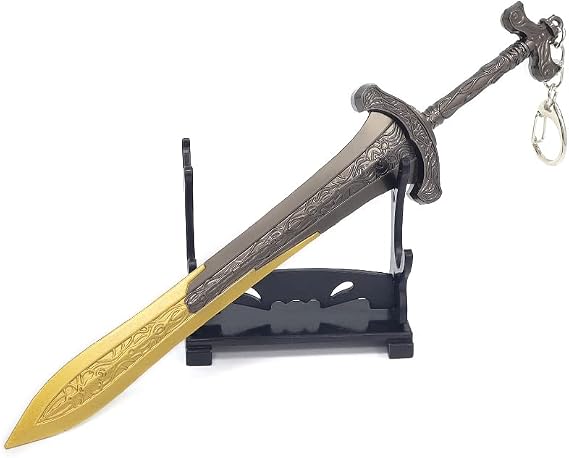 Elden Ring Gargoyle's Greatsword アクションフィギュア おもちゃコレクション ギフト パーティー用品 デスク装飾 バックパック ペンダントギフト, マルチカラー, Medium