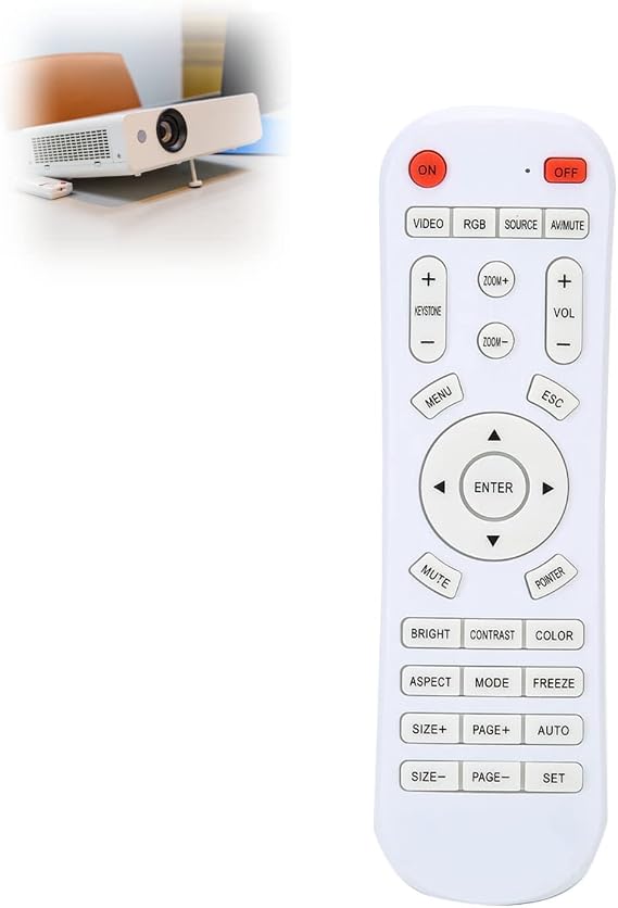 Zerone Projector Remote Control Smart Controller White