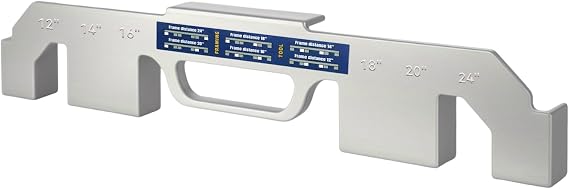 6-in-1 Framing Tool, On-Center Stud Layout Tool, Cast Aluminum