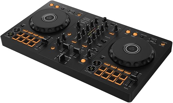 Pioneer DJ DDJ-FLX4 2-Channel DJ Controller, 16 Pads, Graphite