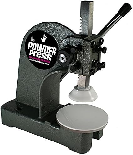 THE POWDER PRESS Cosmetic Pressing Tool Featured in Like A BOSS Movie - for Face Powder and Eye Shadow Indie Makeup Production - Stop Hand-Pressing!