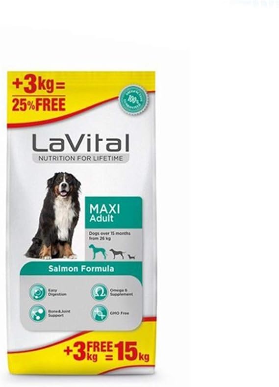 La Vital Somonlu Maxi Yetişkin Köpek Maması 15 kg
