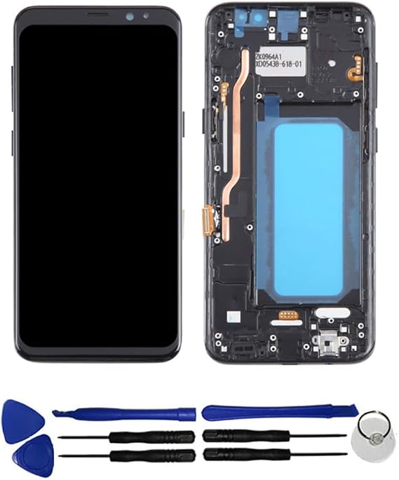 Replacement for Samsung Galaxy S8+,S8 Plus,SM-G955F,SM-G955FD,SC-03J Touch Screen Digitizer Assembly LCD Display with Bezel Frame (TFT)