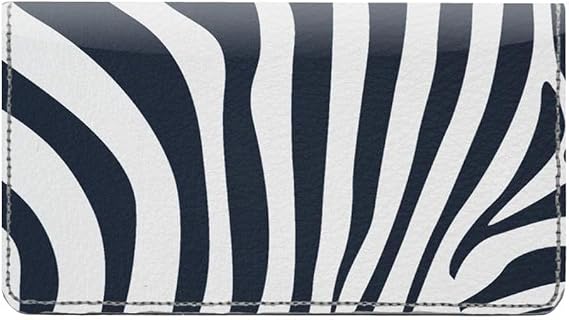 Classic Zebra Print Designer Checkbook Cover