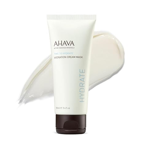 AHAVA Hydration Cream Mask - Replenishes, Fights Dehydration, Calms & Enhances Smoothness, Enriched by Exclusive Dead Sea Osmoter & Mud, Pentavitin, Vitamin E, Shea Butter & Hyaluronic Acid 3.4 Fl.Oz