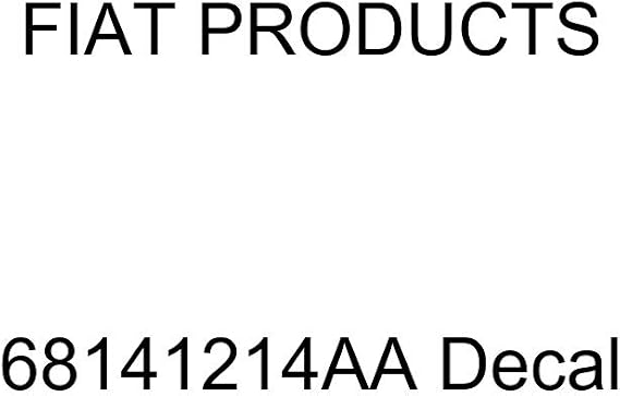 Fiat Genuine 68141214AA Decal