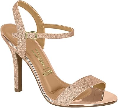 Womens Vizzano Gliter Slim Open Heel Sandal - Silver