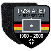 Copytec Patch BW ArtBtl Service Time Artillery German Armed Forces Badge Your Unit #27415