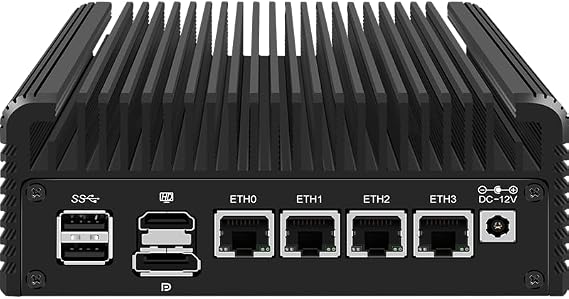 CWWK Firewall Mini PC Intel N Series N100, DDR5 N0 RAM N0 SSD,4 x 2.5GbE i226V LAN,Micro Router Appliance,AES-NI,OPNsense,4*M.2 NVMe