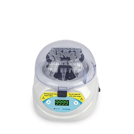 MINI Series Lab Portable Mini Centrifuge Machine With Tube Adapters, Lab Portable, Laboratory Centrifuge, Lab Supplies Easy to Clean(MINI-10KC Plus)