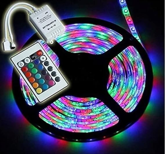 Rgb Serit Light Illumination 5 Meters Led Animated Plug Operate Operated Transformer
