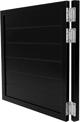 Swinging Door, Indoor Entrance Swinging Door Solid Wood Swing Door Porch with 3 Spring Hinges, Bar Door Entrance Fence Gate for Kitchen Shop Entrance Partition Pub, 35.4  35.4In