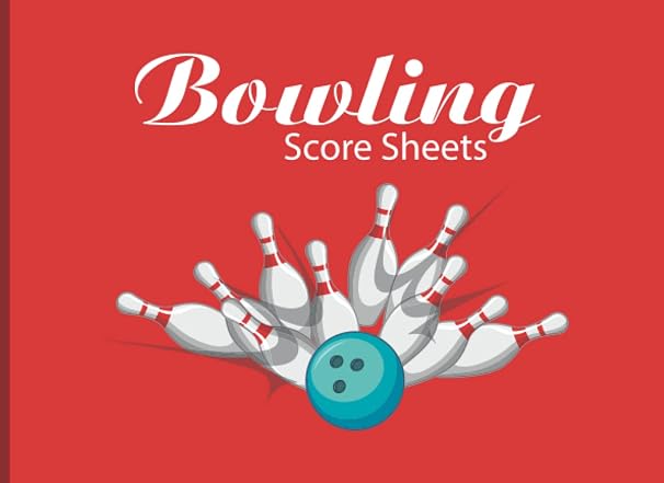 Bowling Score Sheets: Bowling Game Record keeper Book, Large Score Sheets for Scorekeeping.