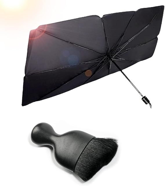 AOCISKA Car Interior Detailing Brush,Car Windshield Sun Shade Umbrella