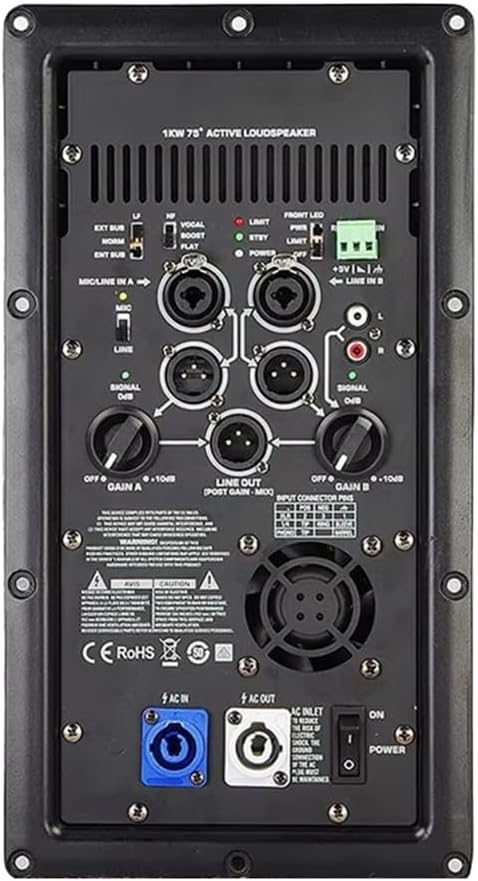 K12A Professional Digital Power Amplifier Module 1000W Active Class D Power Amplifier Broad for Home Theater Loudspeker