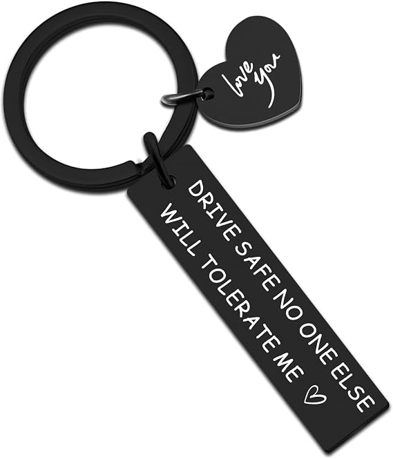 isiyu Mens Fathers Day Dad Gifts for Him Keychain | Naughty Birthday Bf Gifts Anniversary for Men Sweetest Day Husband Boyfriend Drive Safe Couples Girlfriend Wife Fiance