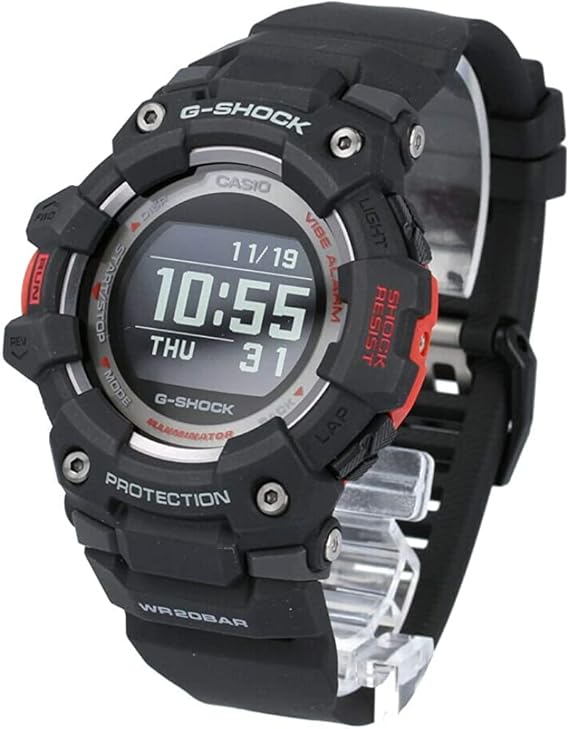 Casio G-Shock Men's GBD-100 Wristwatch Parallel Import, black/black/red, Classic