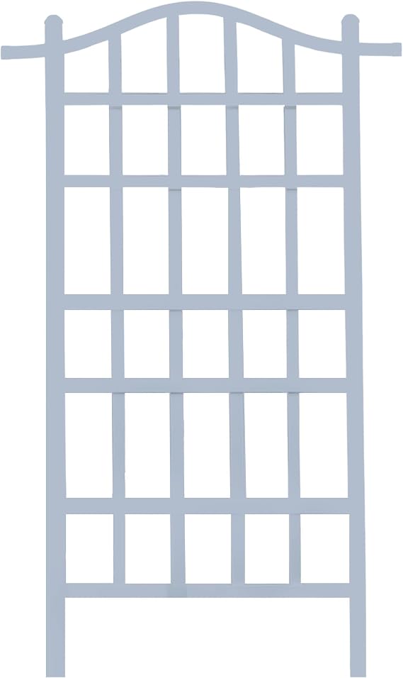 SRDASS Dura-Trel Melrose Wall Mounted Vinyl Trellis, 35" x 75", White