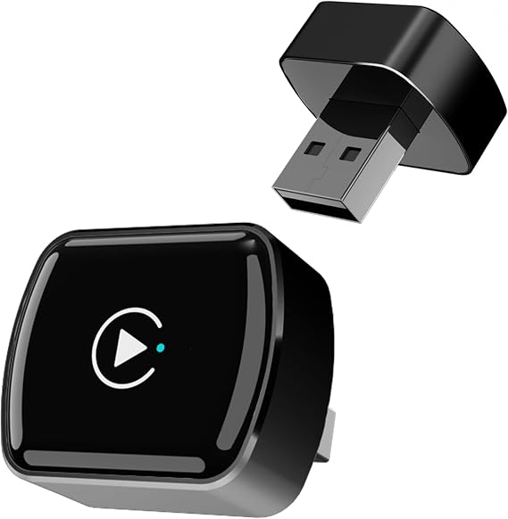 Wireless CarPlay Adapter for Apple iPhone, Mini car Play Android Auto Adapter,Converts Wired to Wireless CarPlay , Multi-User Plug & Play Dongle No Latency,for iOS 10+&Android 11 (Black)