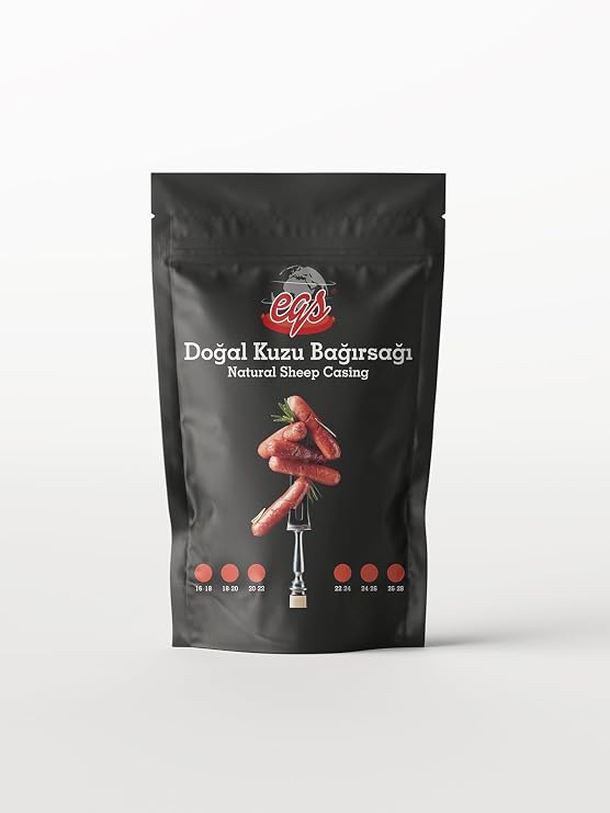 EGS Doğal Kuzu Bağırsağı 22/24 mm 90 Metre sosis yapımı için (25 kg Et kapasitesi)