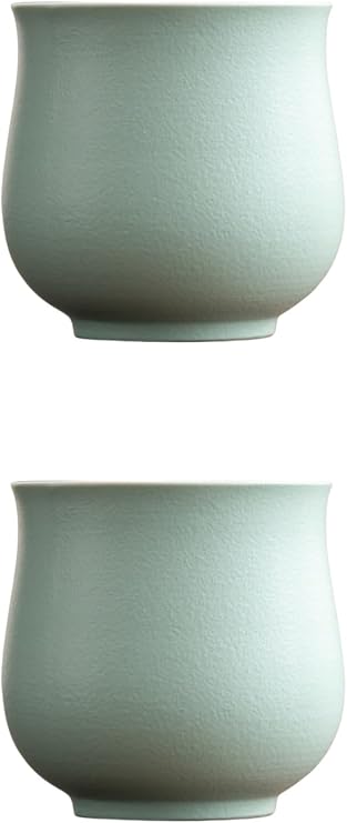Ceramic Espresso Cups Set, 4oz Cappuccino Cup, Demitasse Cups for Coffee or Tea, Small Latte Coffee cups No Handles (brown, 2)