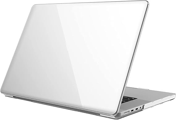 NovStrap Apple Macbook Pro 14 inç M4/Pro/Max A3401 A3112 A3185 ile Uyumlu Kılıf Sert Parlak Koruma ŞEFFAF