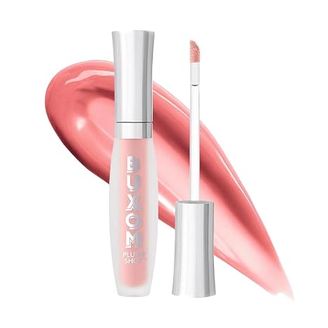 Buxom Plump Shot Peptides Lip Serum, Plumping Lip Gloss, Plumper with Advanced Peptides, Hyaluronic Acid, Avocado & Jojoba Oil, Cruelty-Free