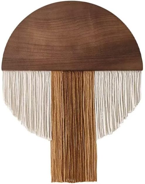 Macrame Wall Hanging Creative Round Tassel Tapestry, Handwoven Tapestry with Ethnic Style, Apartment Homestay Room Decoration