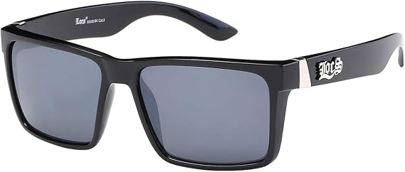 Locs 91102 Black Sunglasses | Authentic Hardcore Gangster Flat Top Designer Shades