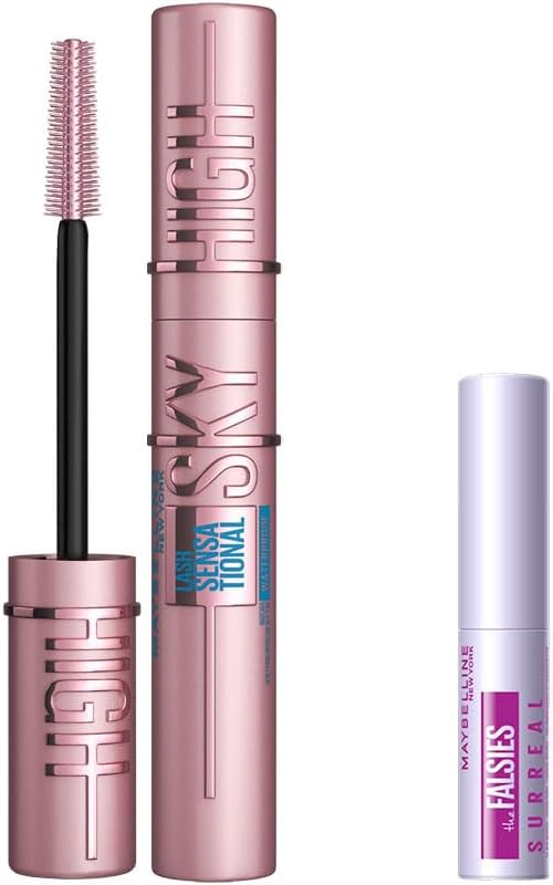 Maybelline New York Lash Sensational Sky High Suya Dayanıklı Waterproof Maskara & Mini Tattoo Liner Gel Pencil Makyaj Seti