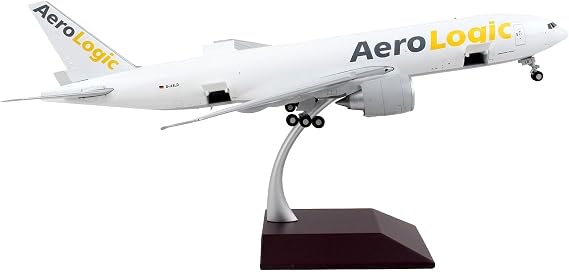Boeing 777F Commercial Aircraft AeroLogic White Gemini 200 - Interactive Series 1/200 Diecast Model Airplane by GeminiJets