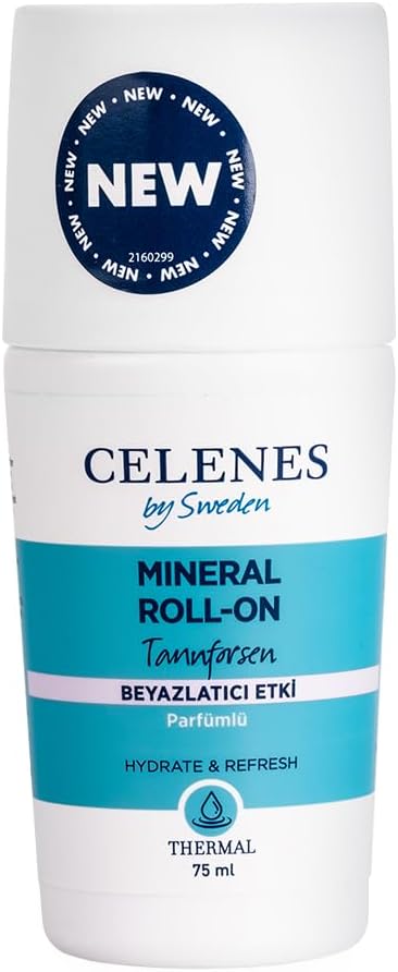 Celenes By Sweden Thermal Roll-On Beyazlatıcı Koltukaltı için Deodorant 75 ml
