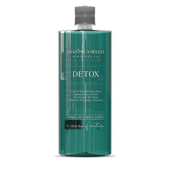 Detox Deep Cleansing Shampoo for all Hair Types, Intense Cleaning in Every Pore of the Scalp, 33.8 Oz