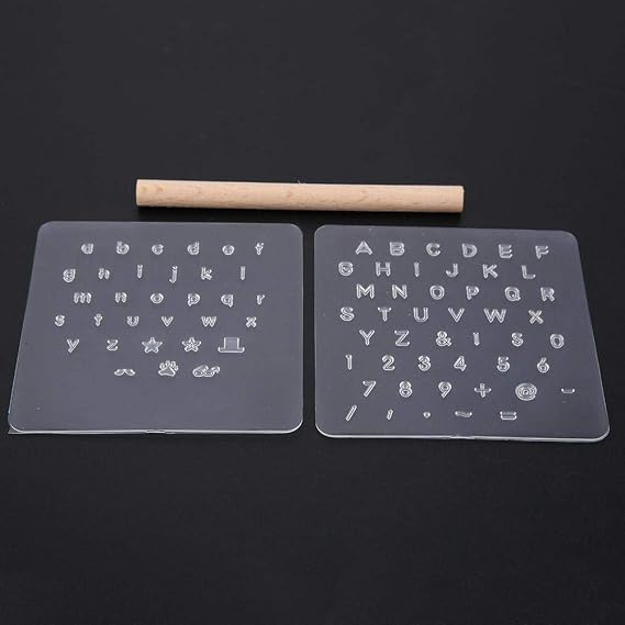 Leather Stamping Tool Set, Numeric Punch Stamp Kit for DIY Crafting, Embossing, Leatherworking