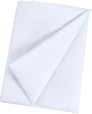 39.37 Inch 2.19 Yards Iron on Fusible Fleece Interfacing Fabric White Adhesive Non Woven Lightweight One Sided Cloth Interface Interlining for Sewing Making Bags Clothes DIY Craft Supply