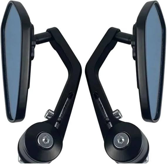Motorcycle Handle Bar End Mirror 7/8" 22 Mm Side Rearview Mirrors Custom Smoke Blue Lens For Ducati BMW Honda Suzuki Kawasaki,Motorcycle Mirrors Rearview