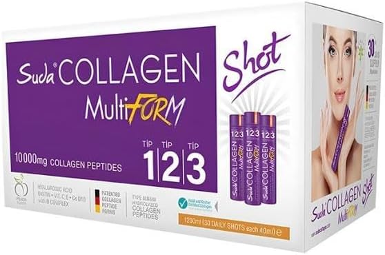 Suda Collagen Multİform Şeftalİ Aromali Kolajen 40mlx30 Shot 10000 Mg
